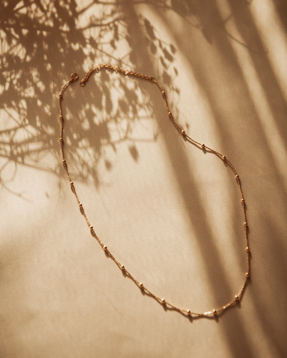 Laurel Gold Vermeil Beaded Chain Necklace