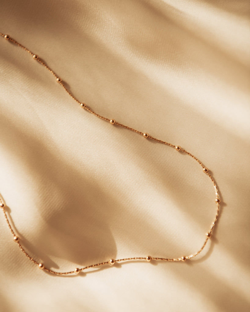 Laurel Gold Vermeil Beaded Chain Necklace