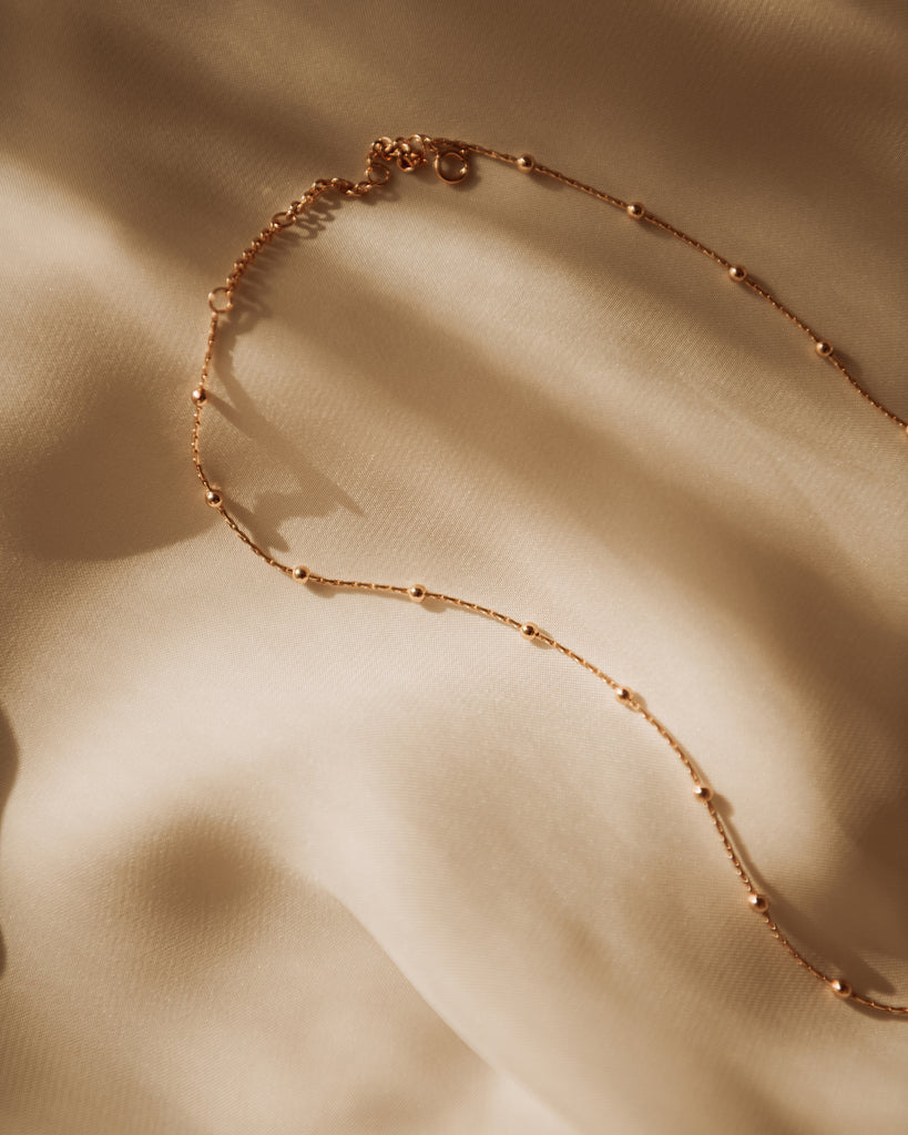 Laurel Gold Vermeil Beaded Chain Necklace