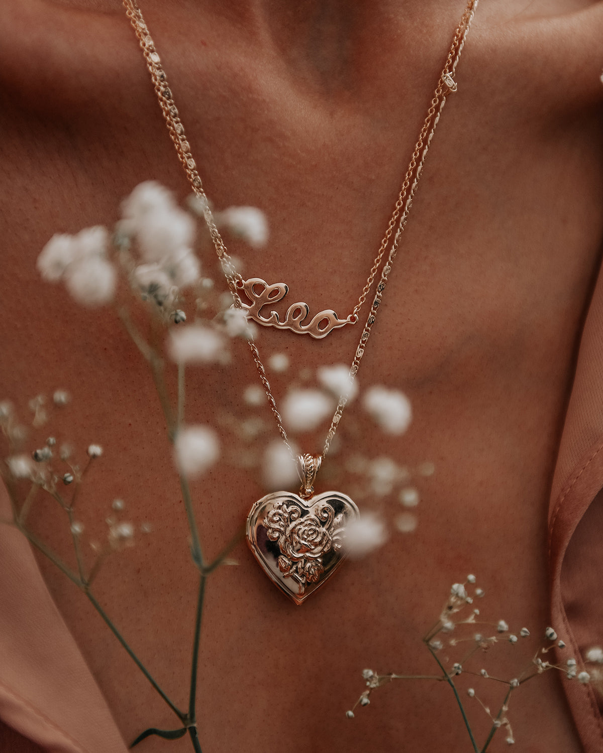 Valentina Heart Locket Necklace