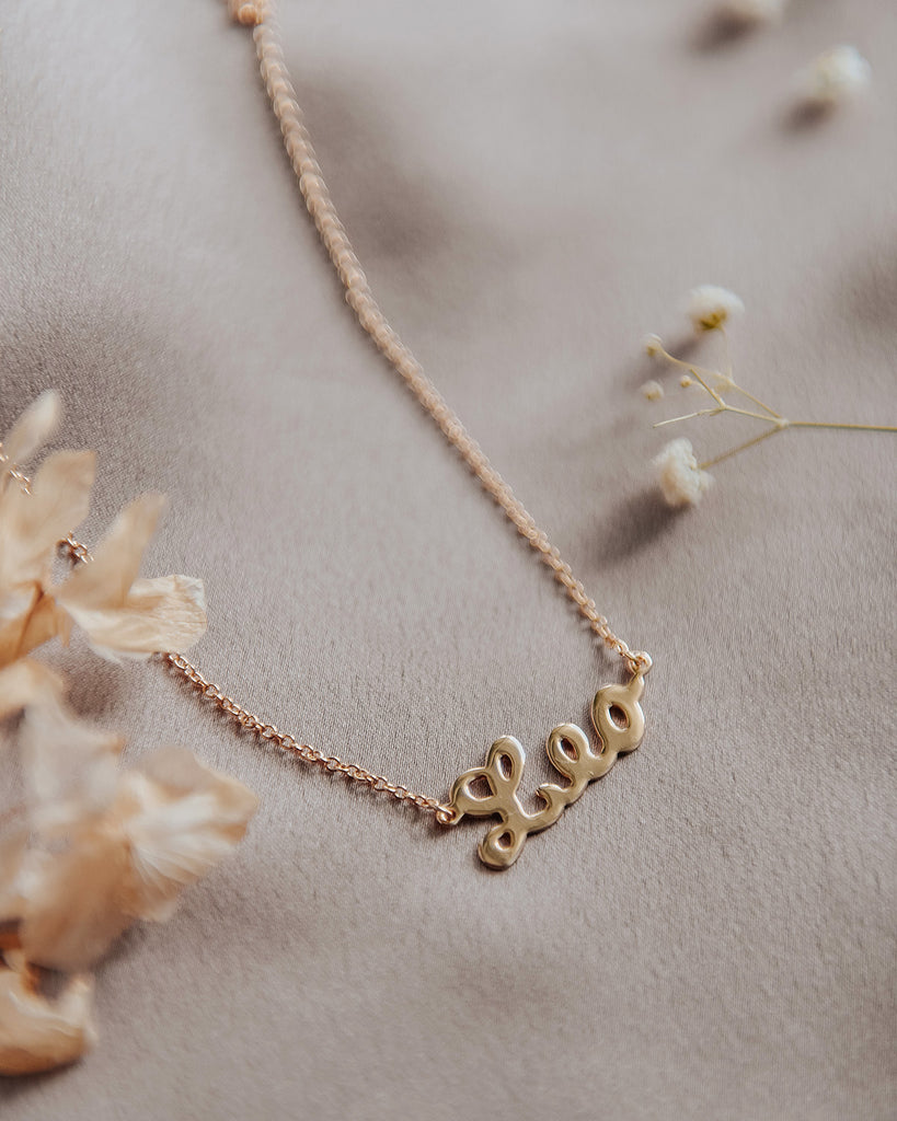 Poplins Aries Zodiac Star Sign Necklace Pendant for Girls / Women - Gold
