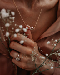 Leo discount script necklace