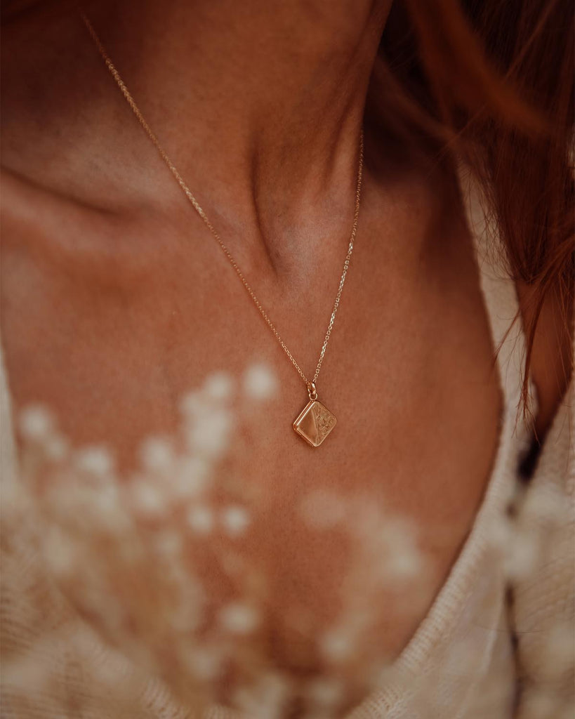 Margaret Gold Vermeil Locket Necklace