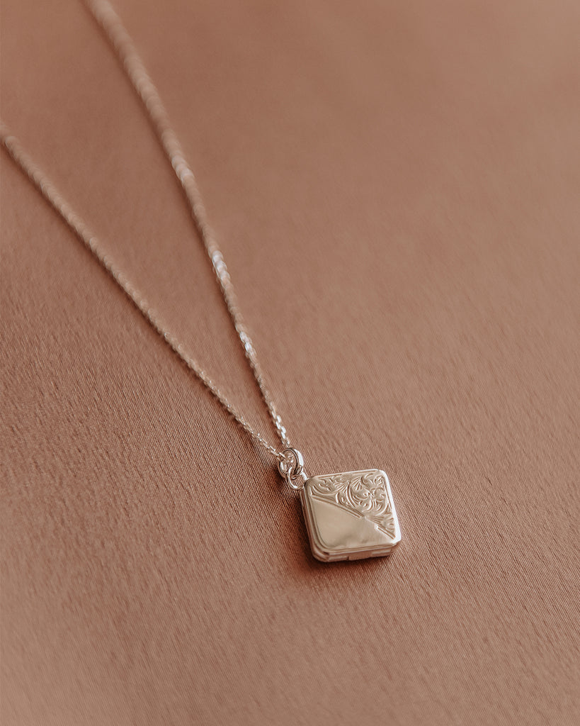 Margaret Sterling Silver Locket Necklace