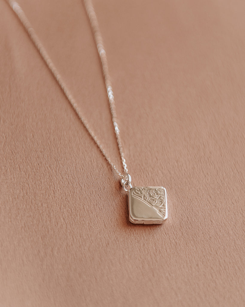 Margaret Sterling Silver Locket Necklace