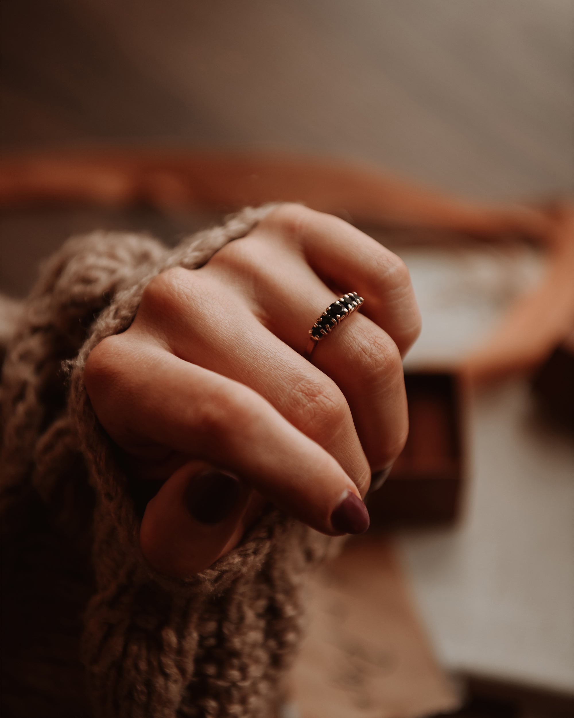 Image of Nell 9ct Gold Vintage Sapphire Ring