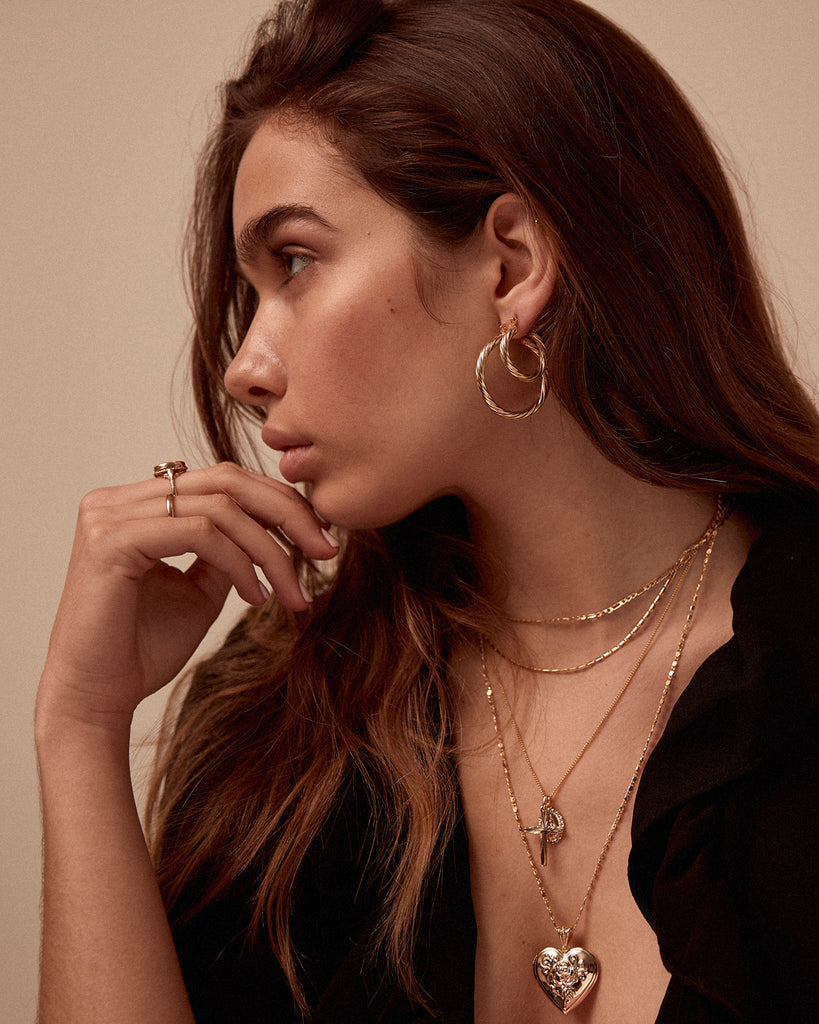 Lois Gold Vermeil Delicate Figaro Chain Necklace