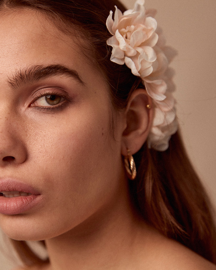 Franny Flower Hair Pins - Blush