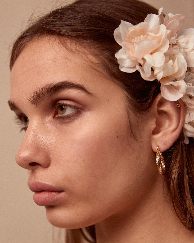 Franny Flower Hair Pins - Blush