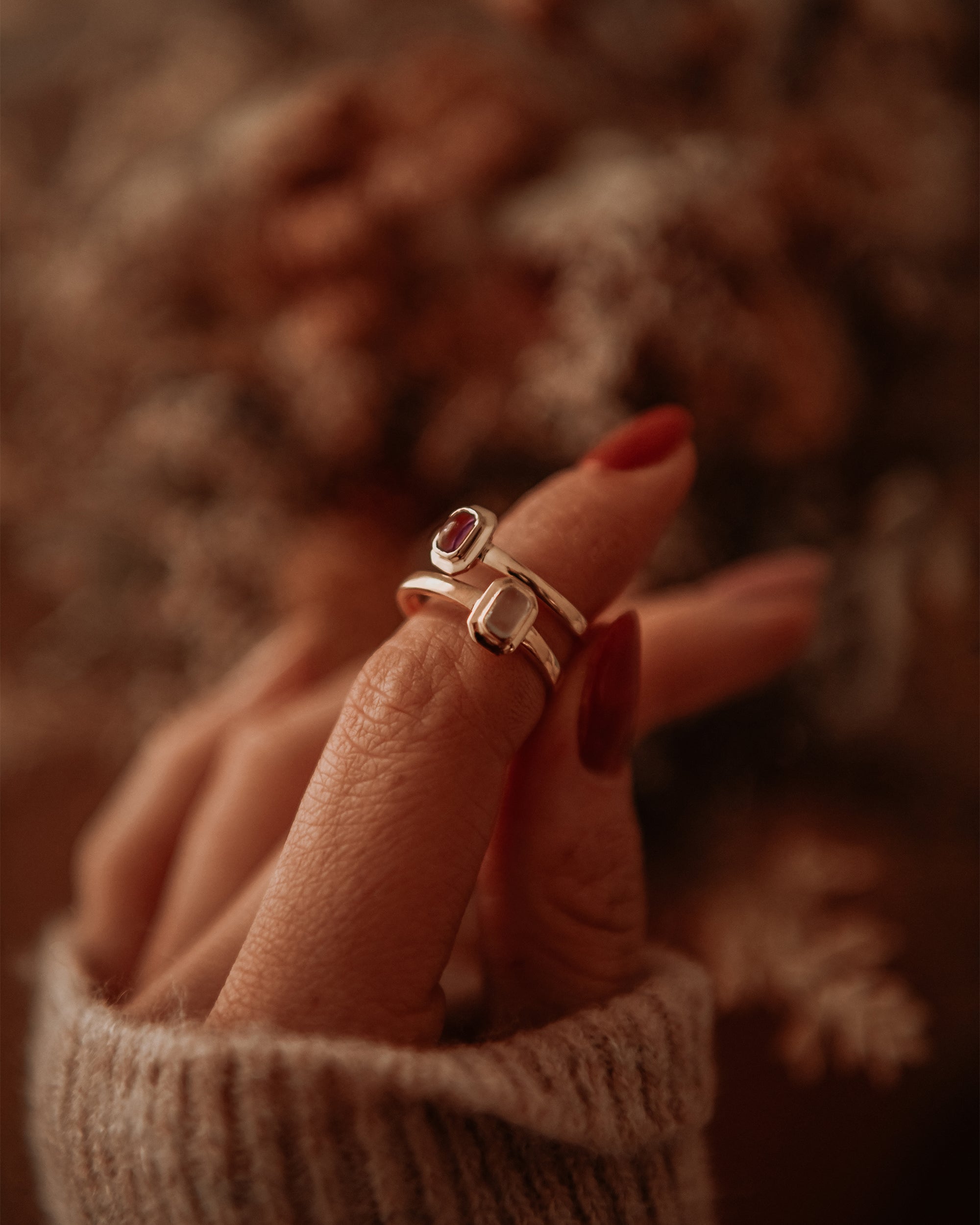 Frances Gold Vermeil Birthstone Ring - February