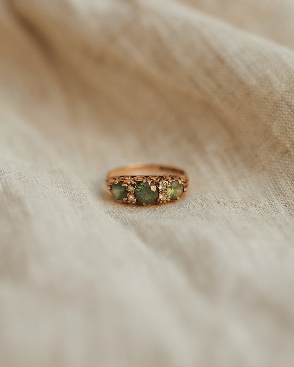 Adaline 1979 9ct Gold Tourmaline Ring