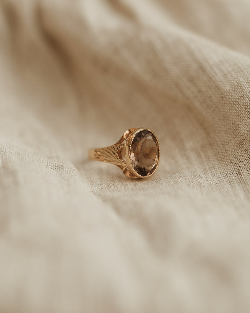 Joana 9ct Gold Smoky Quartz Ring