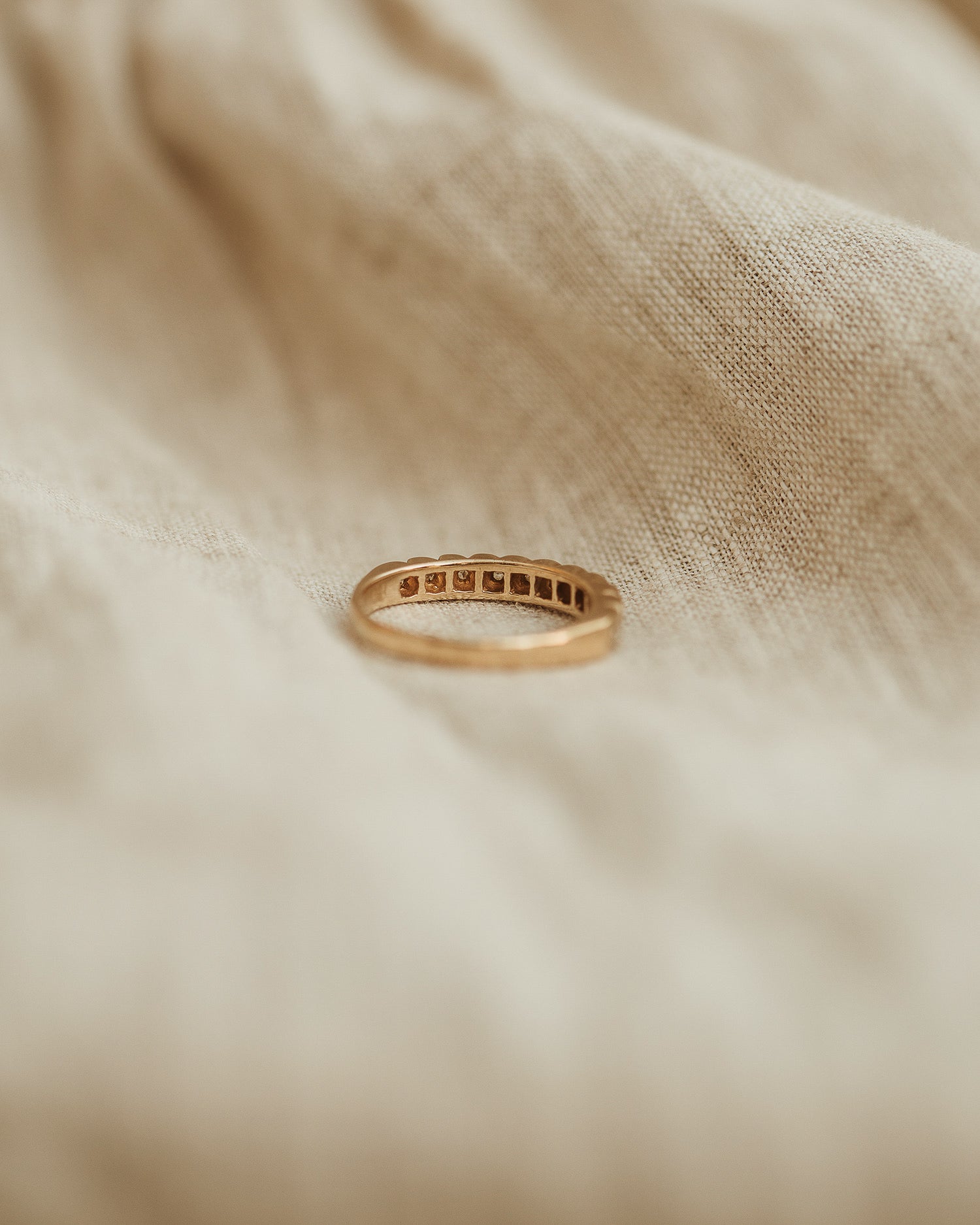 Cecilia 9ct Gold Half Eternity Diamond Ring
