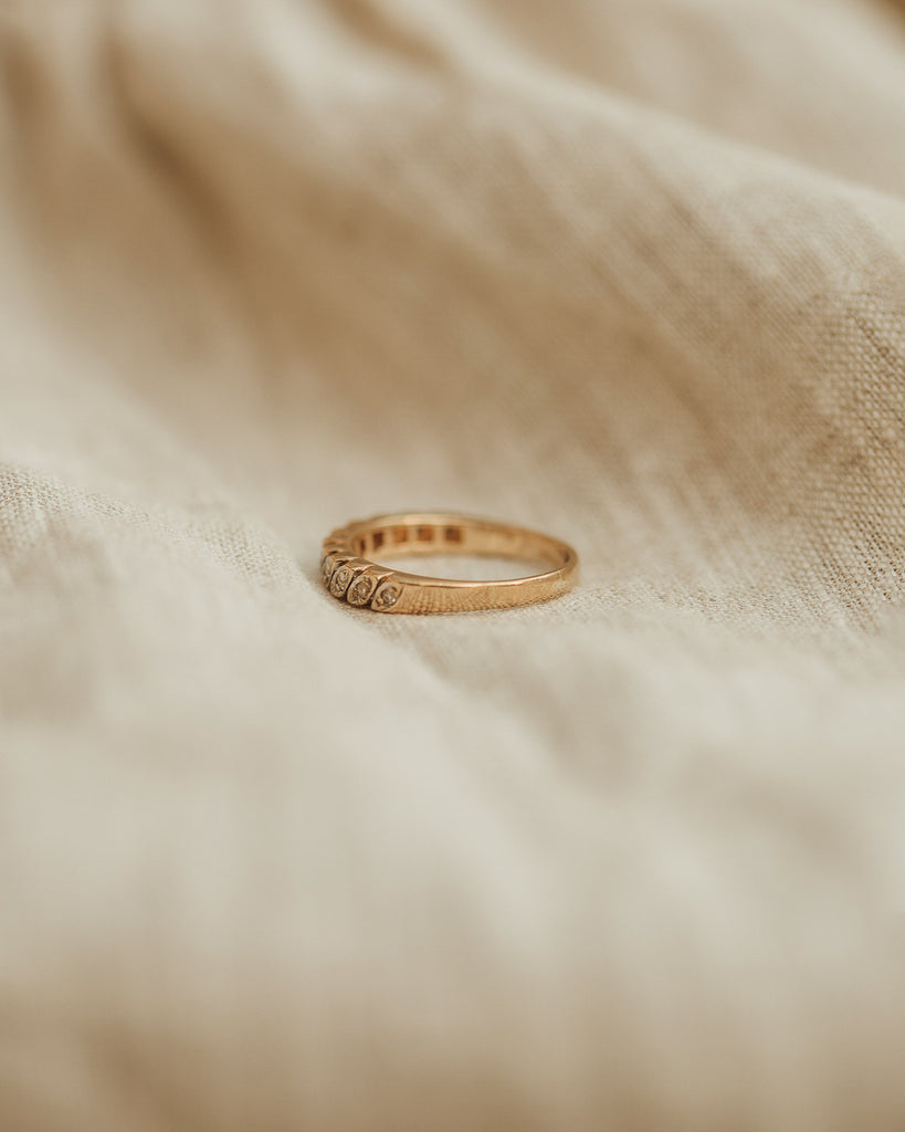 Cecilia 9ct Gold Half Eternity Diamond Ring