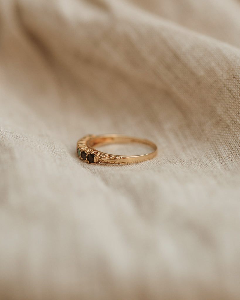 Delphine 9ct Gold DEAREST Ring