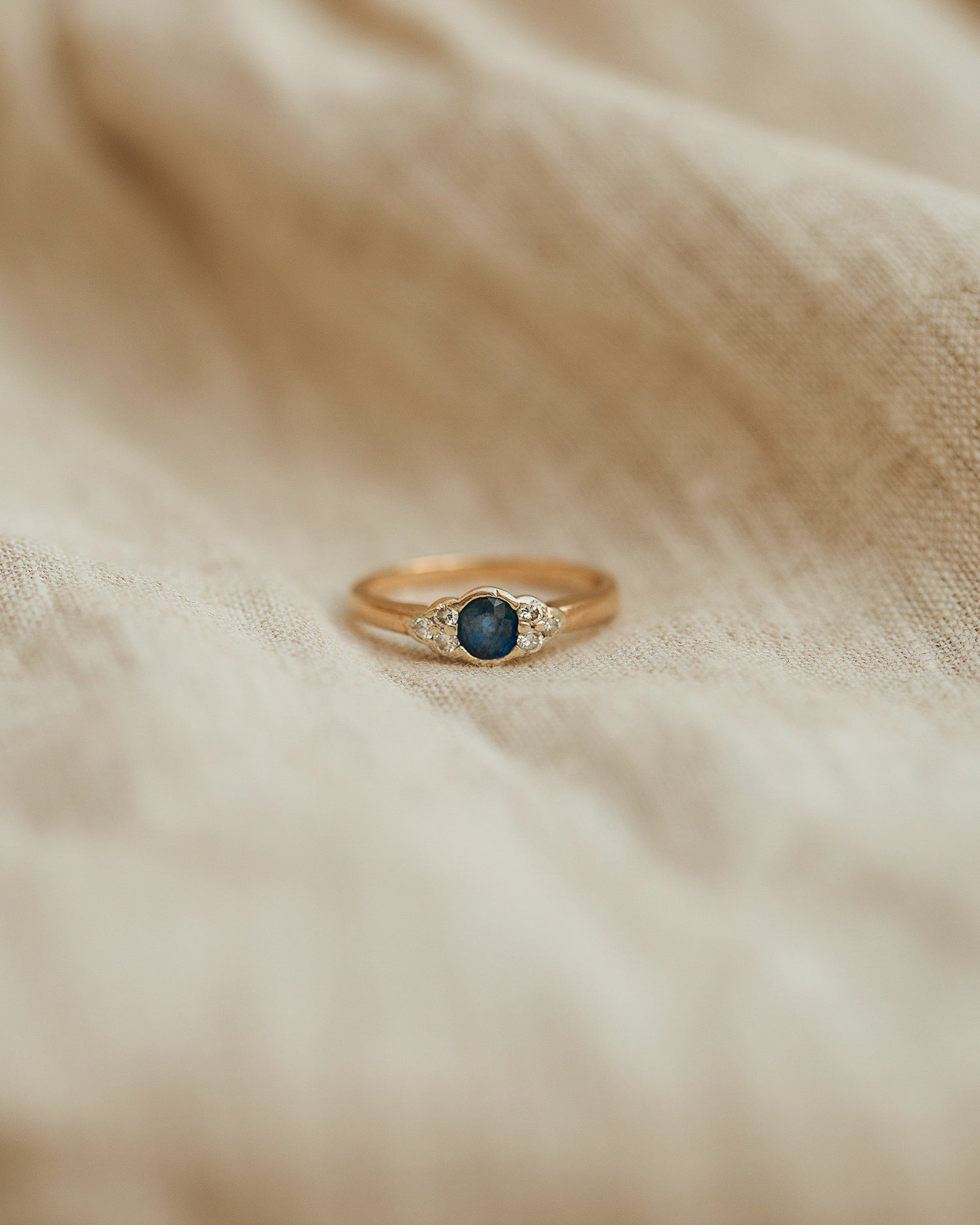 Penelope 9ct Gold Sapphire & Diamond Ring