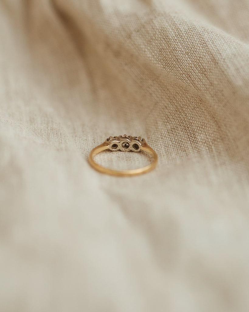 Peggy 18ct Gold Diamond Trilogy Ring