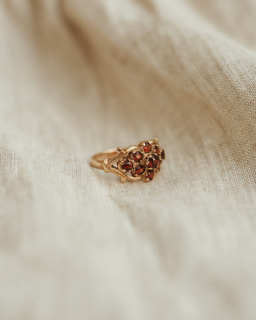 Nancy 9ct Gold Garnet Ring