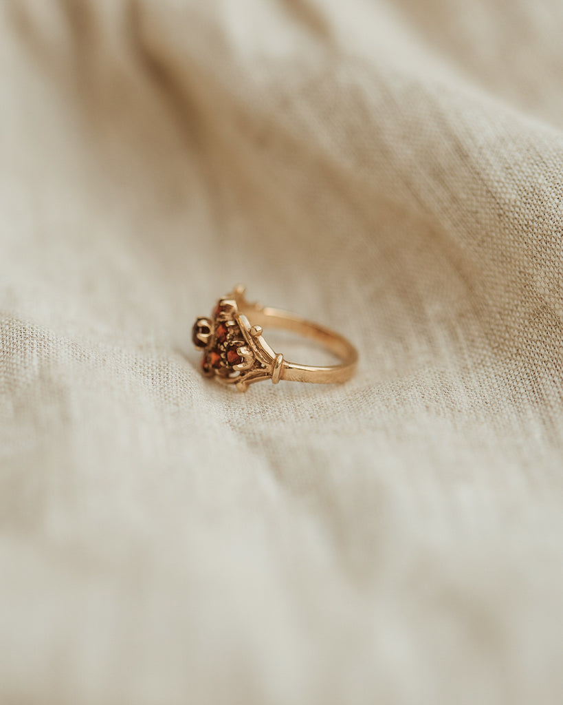 Nancy 9ct Gold Garnet Ring