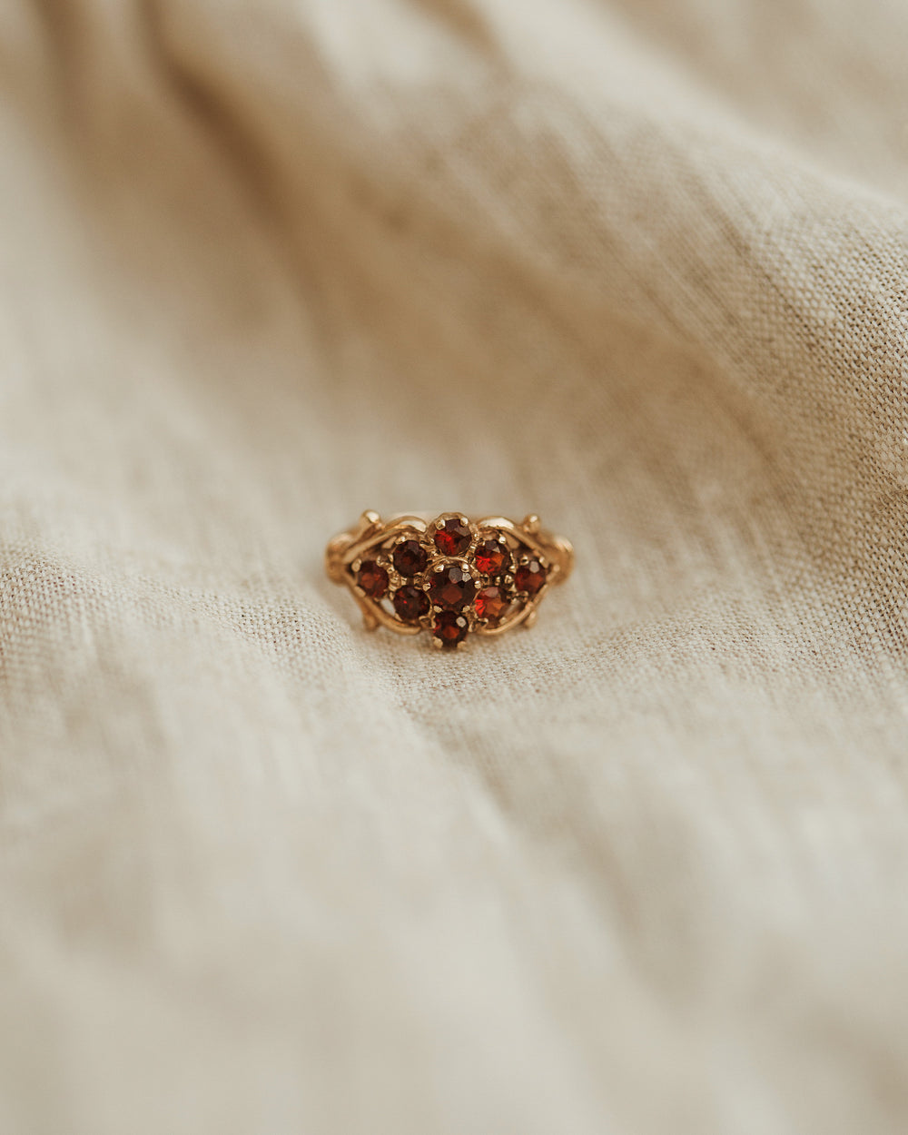 Nancy 9ct Gold Garnet Ring