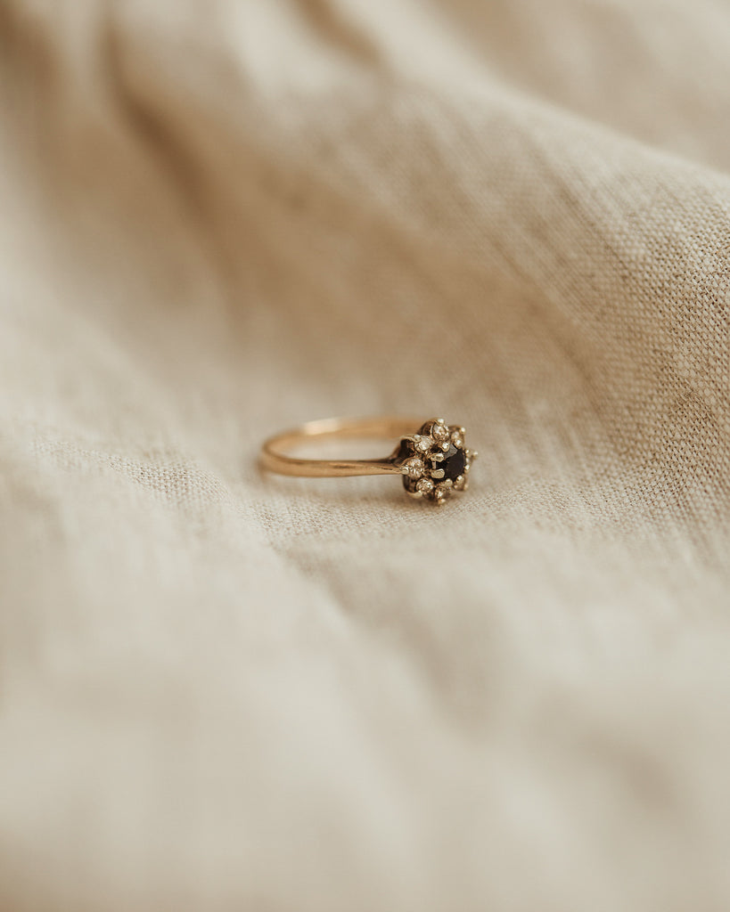 Harriette 9ct Gold Sapphire Cluster Ring