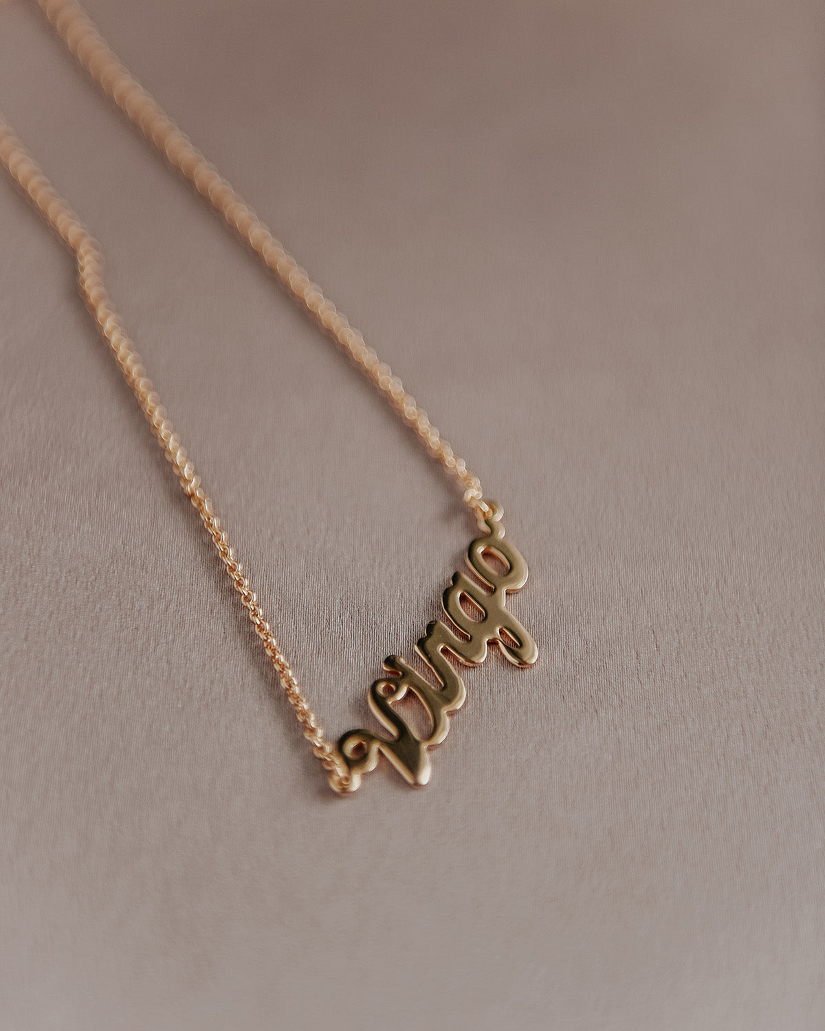 Virgo Zodiac Nameplate Necklace