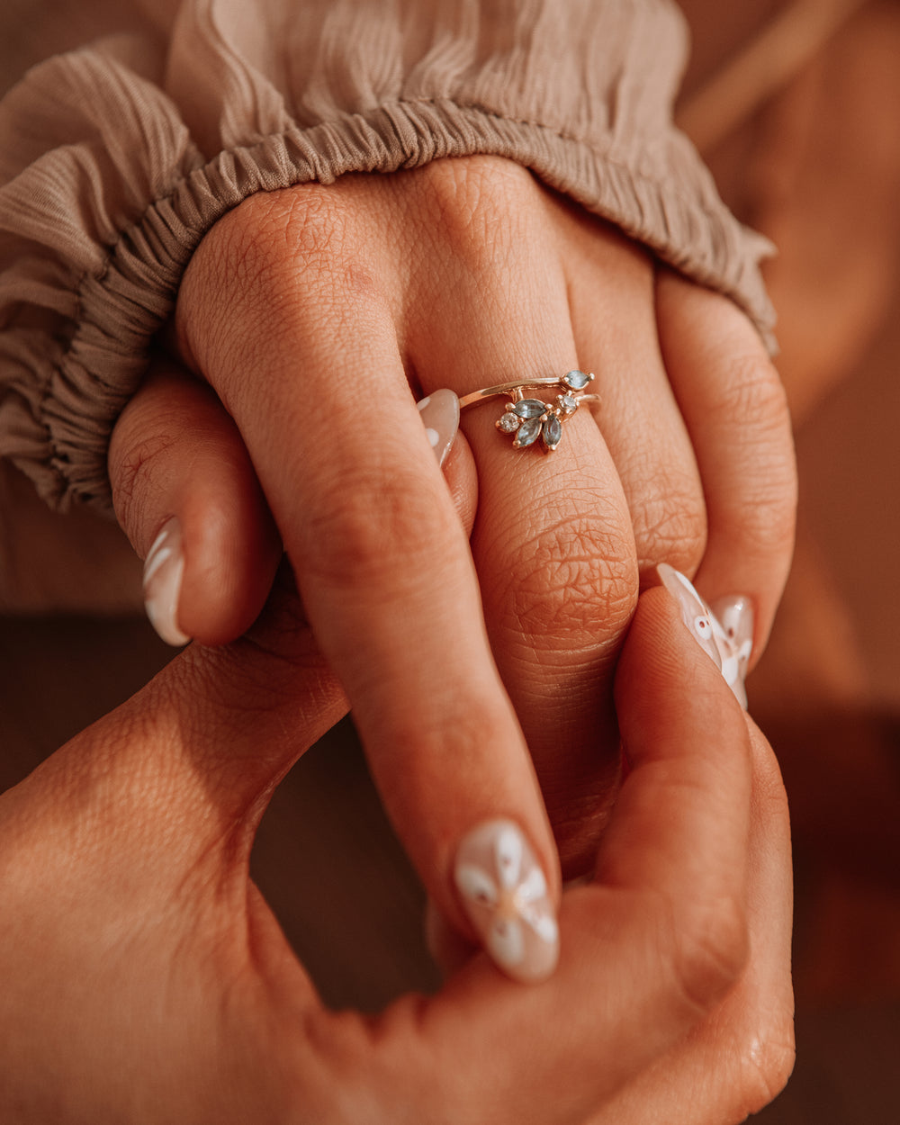Philomena 14ct Gold Topaz Ring