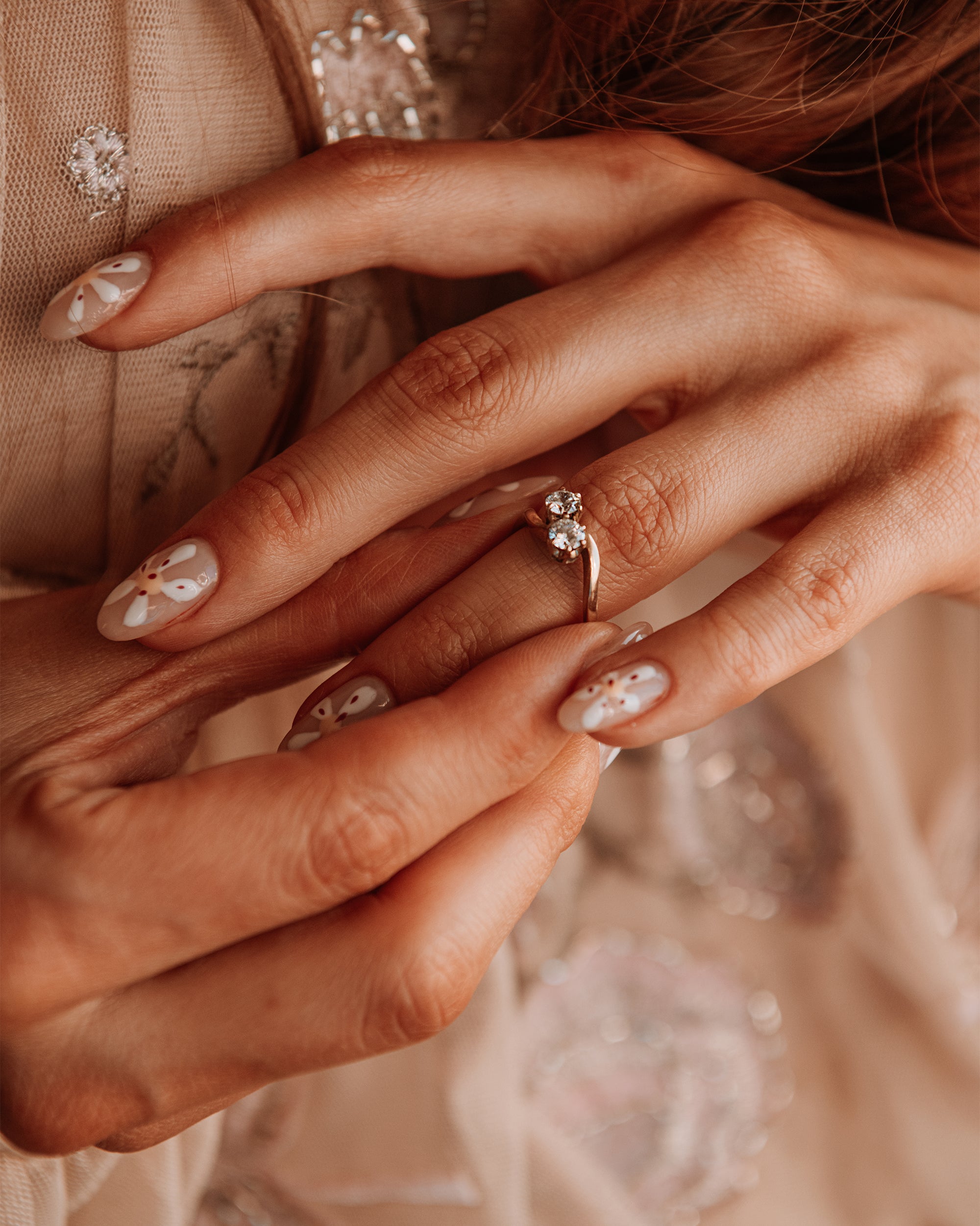 Image of Maude 9ct Gold Vintage Crossover Ring