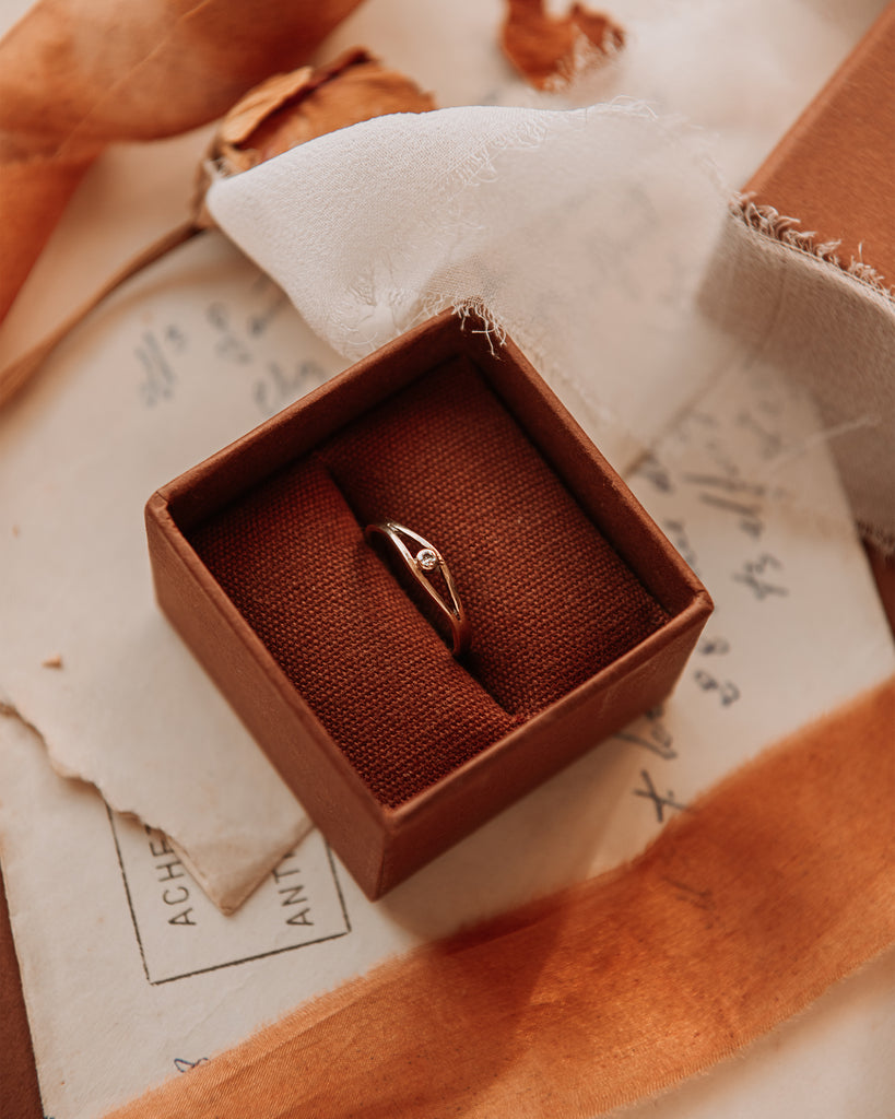 Iris 9ct Gold Diamond Ring