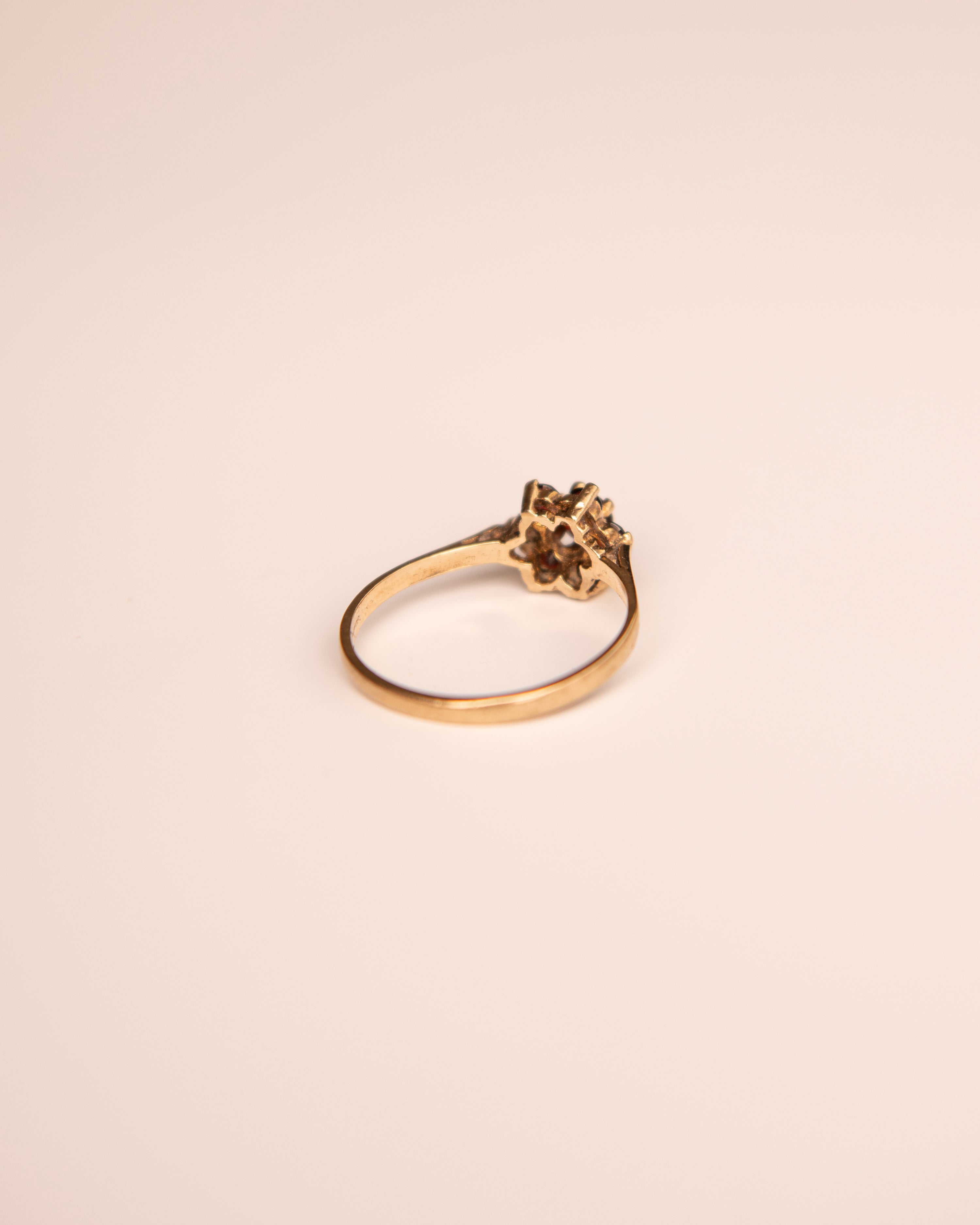 Bloom 9ct Gold Garnet Cluster Ring