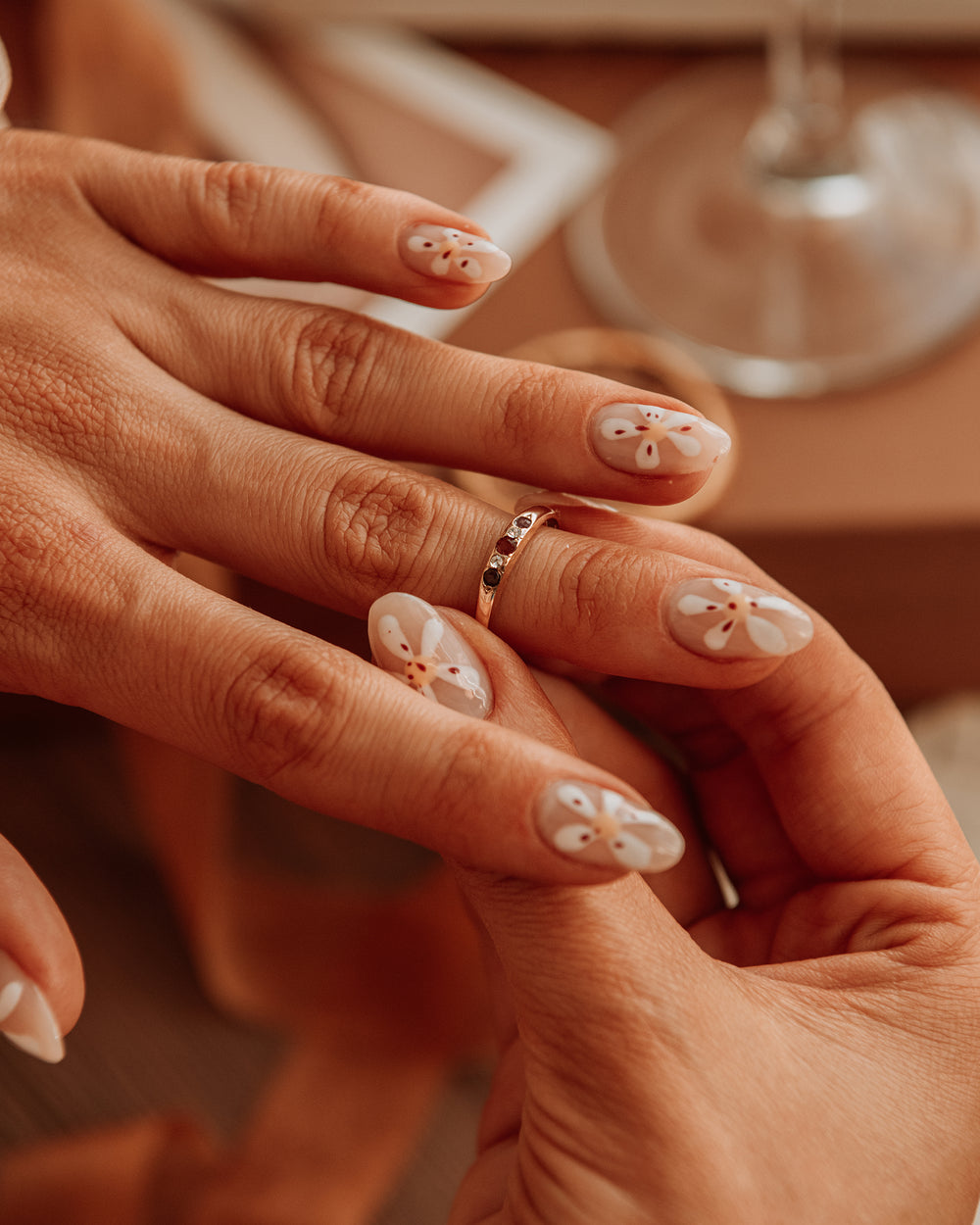 Seraphina 9ct Gold Garnet & Ruby Ring