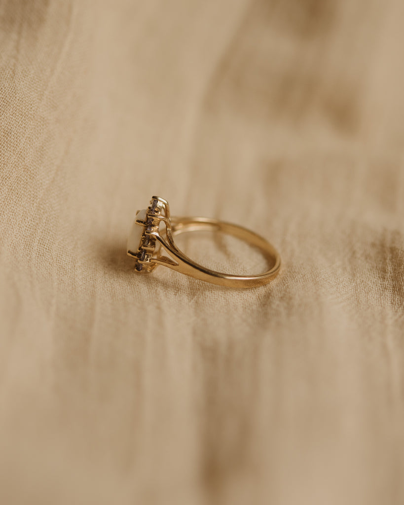 Alta Vintage 9ct Gold Opal & Tanzanite Ring
