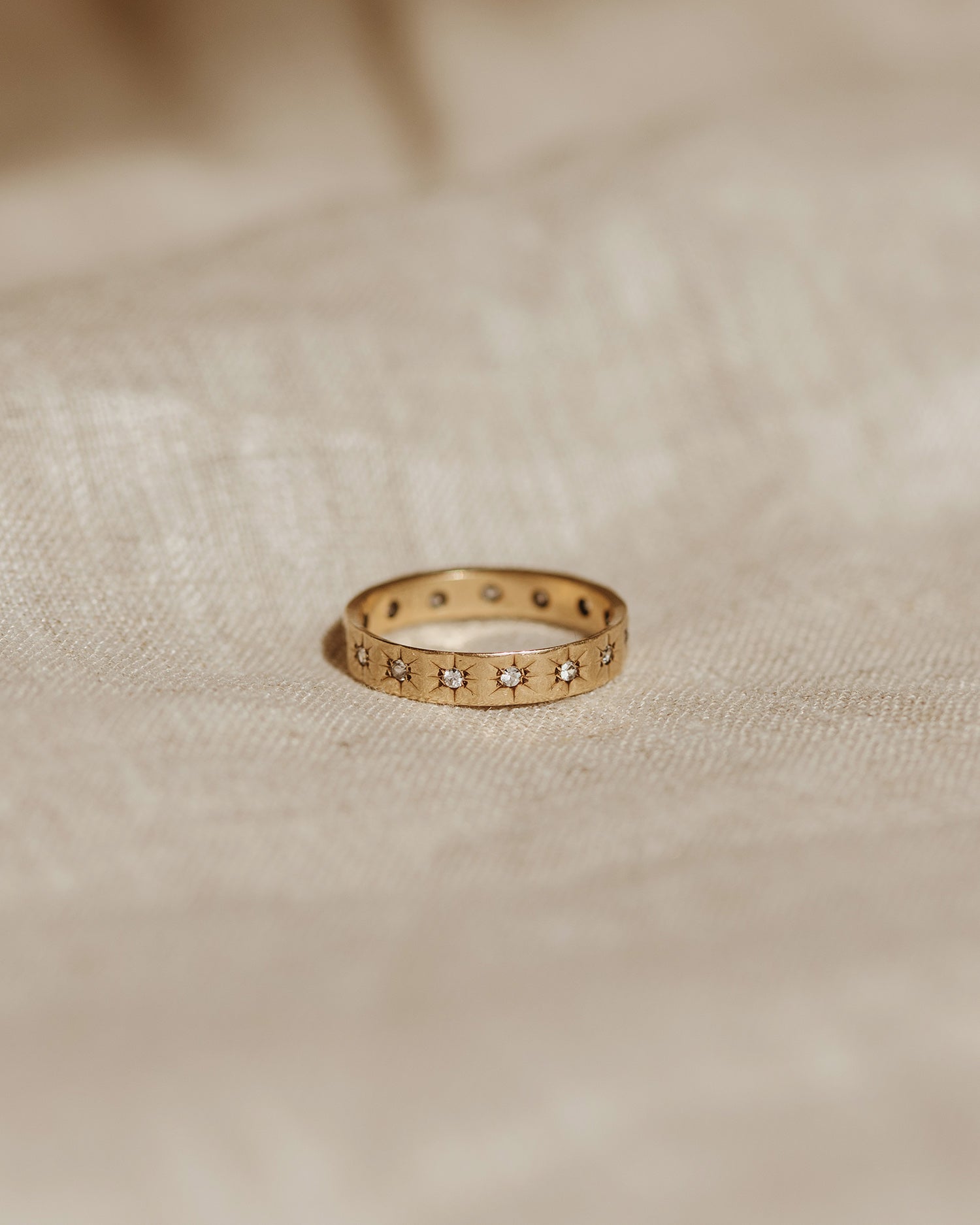 Image of Vivian 9ct Gold Starburst Eternity Ring