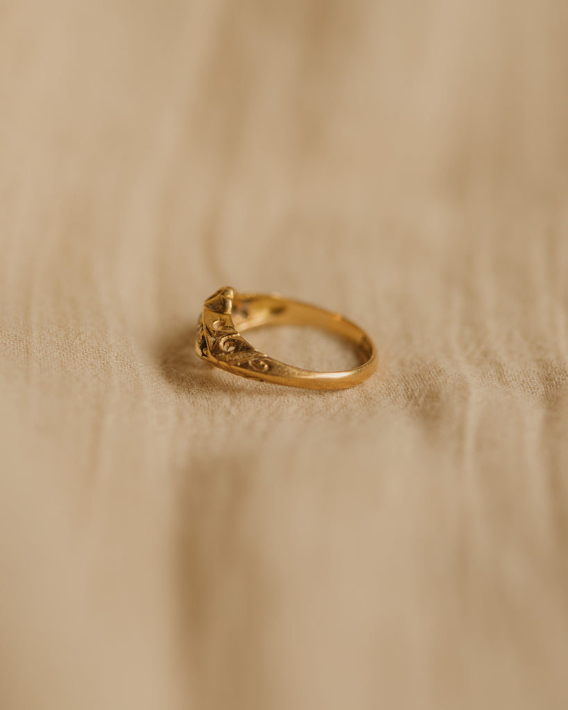 Marcella Antique 18ct Gold Sapphire & Diamond Ring