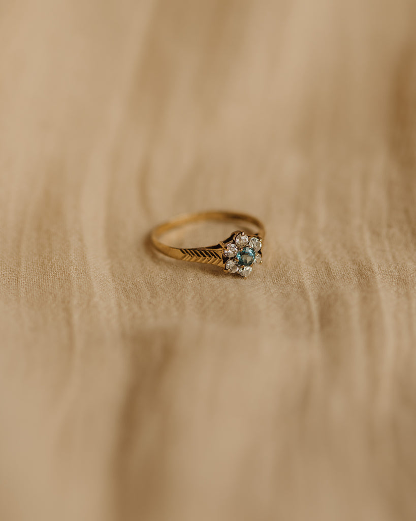 Lydia 1989 9ct Gold Aquamarine Ring