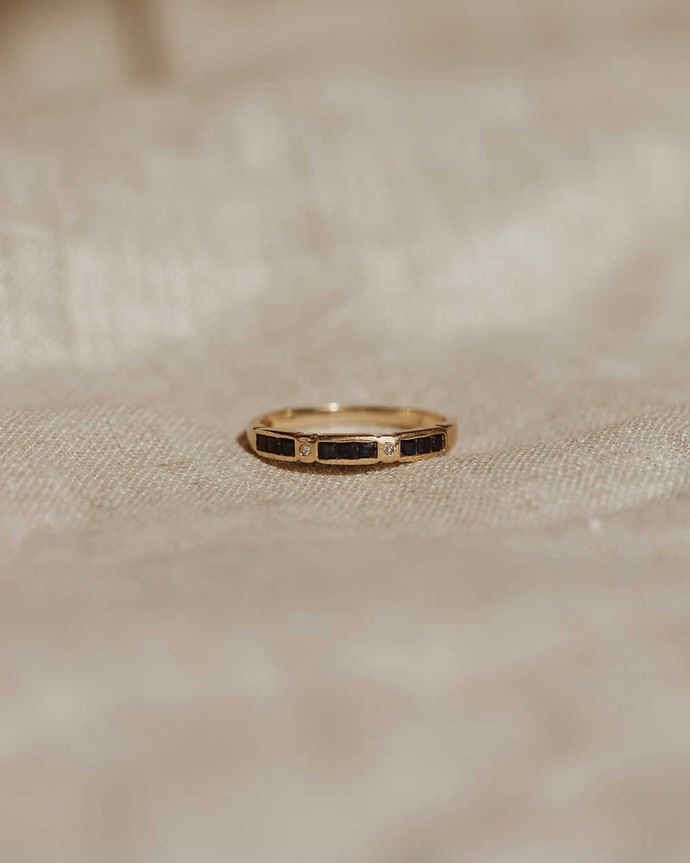 Lavinia 9ct Gold Sapphire & Diamond Ring