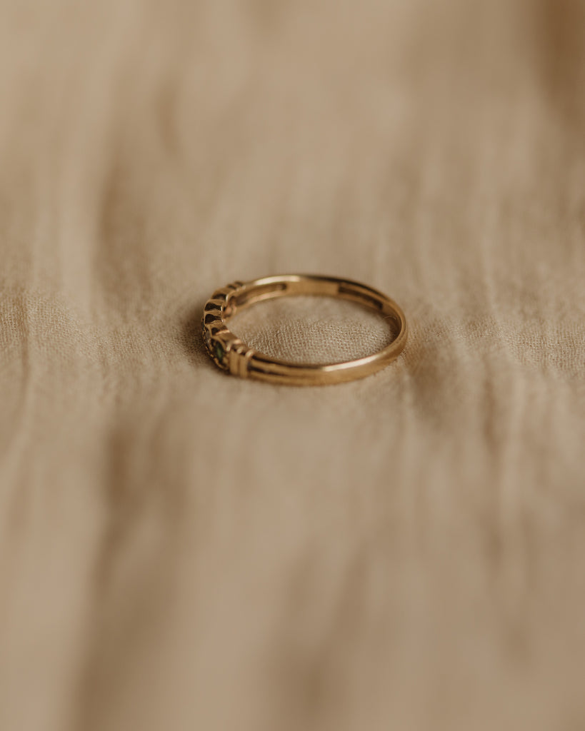 Alexandra 1990 9ct Gold Emerald Ring
