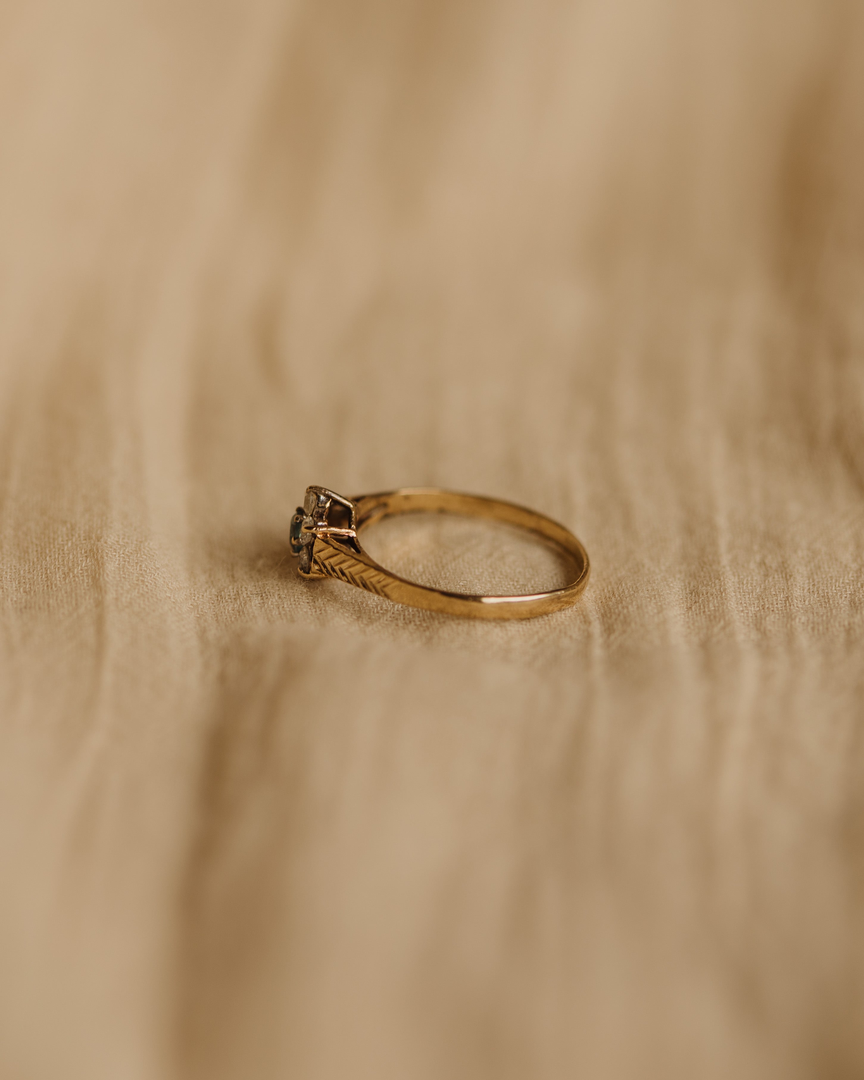 Lydia 1989 9ct Gold Aquamarine Ring