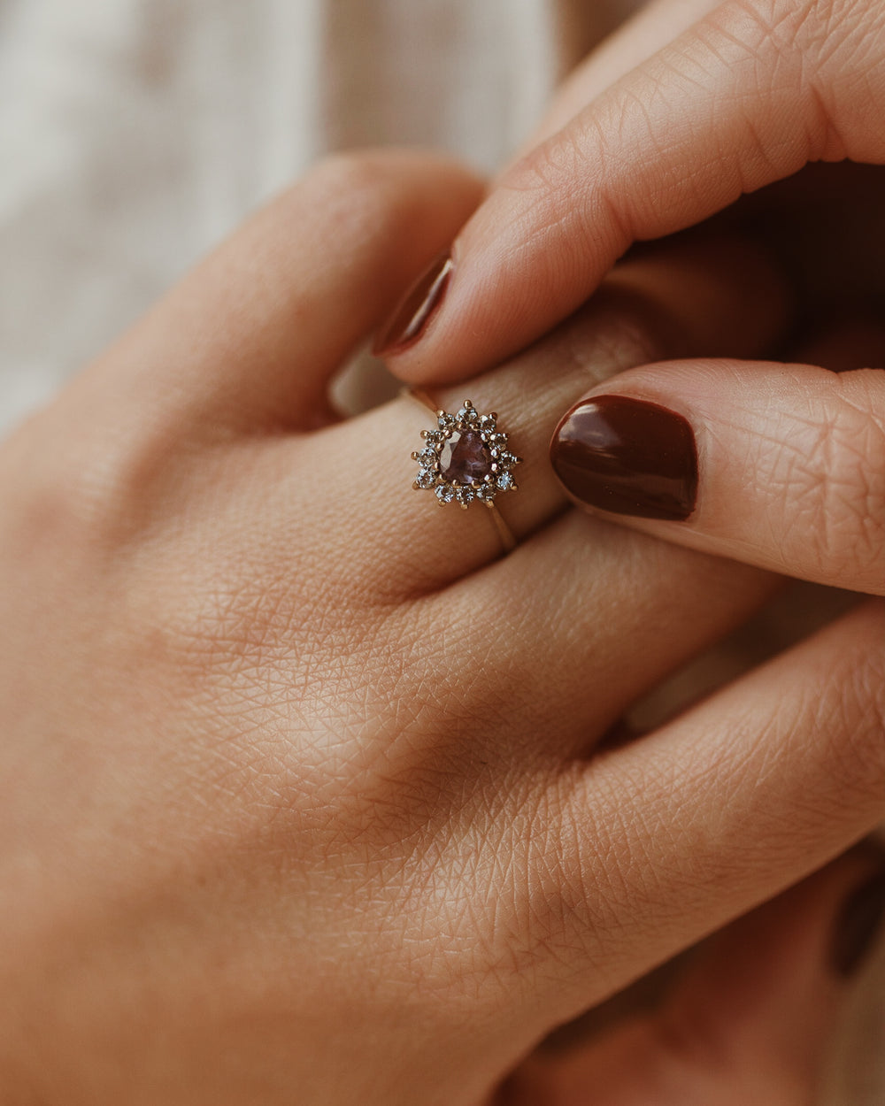 Edalyn 9ct Gold Amethyst Ring