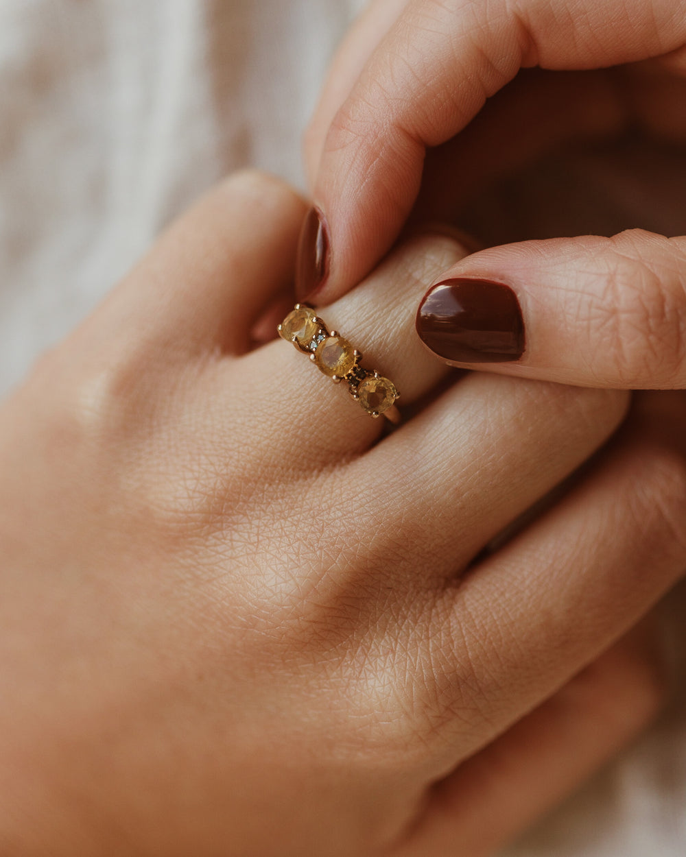 Meryl 9ct Gold Fire Opal Ring