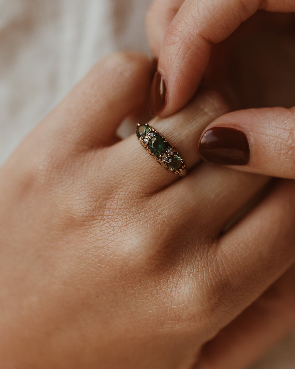 Adaline 1979 9ct Gold Tourmaline Ring