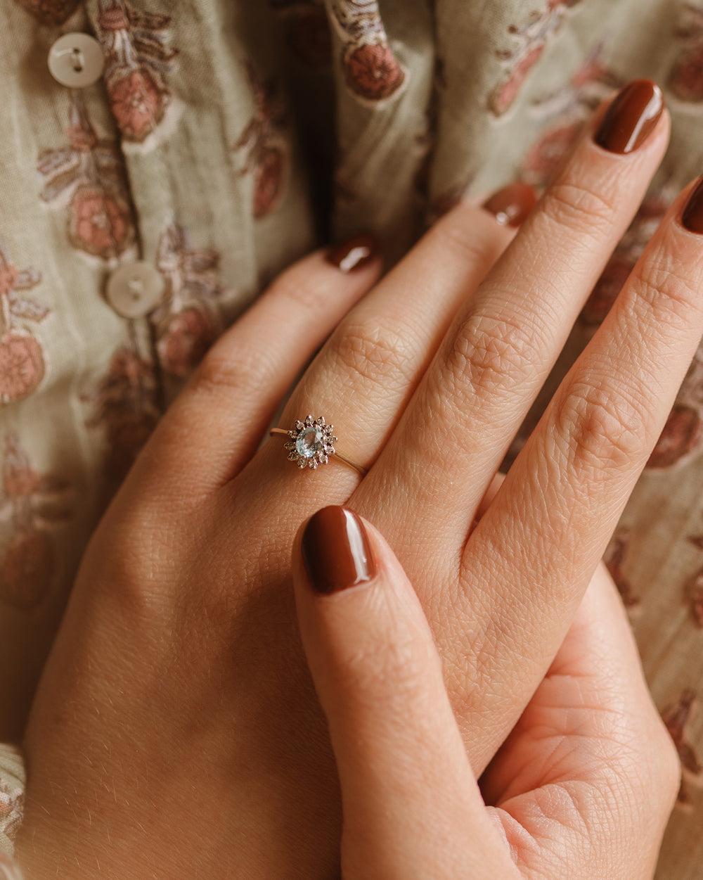 Annmarie 9ct Gold Aquamarine Ring