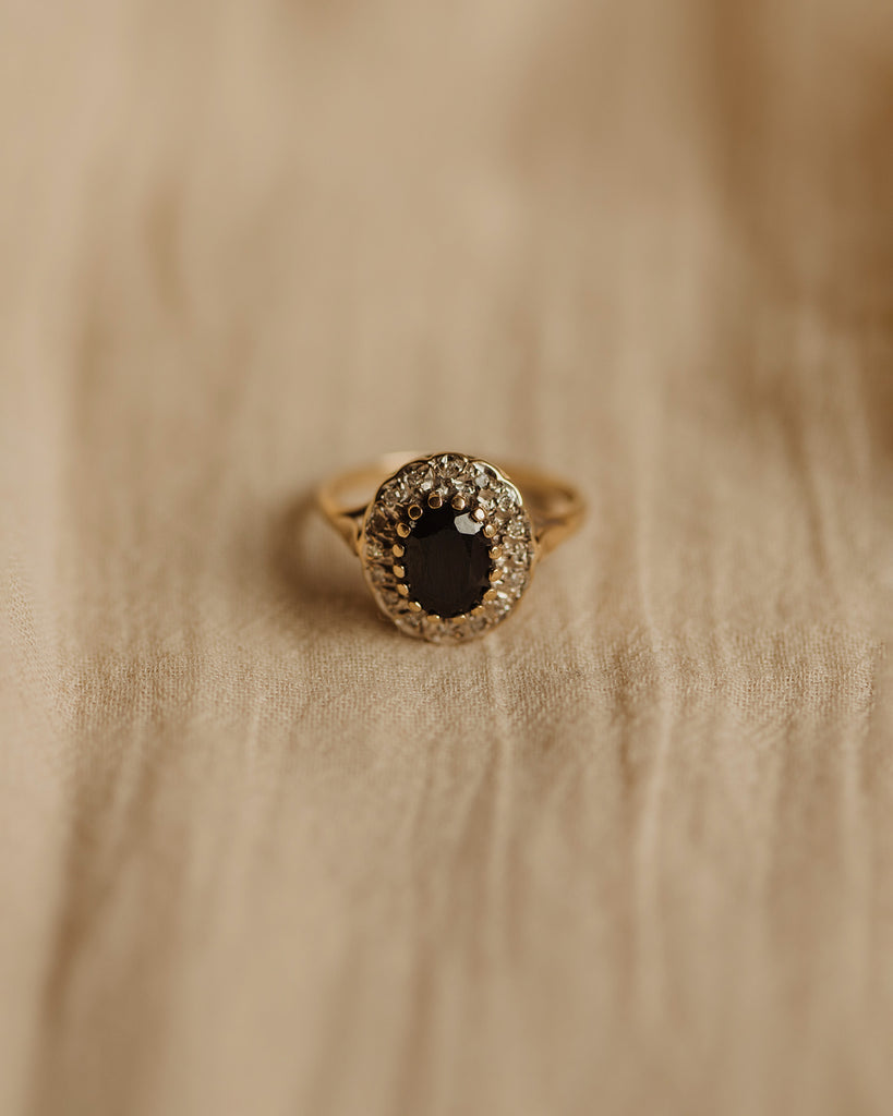 Adelaide Vintage 9ct Gold Sapphire & Diamond Ring