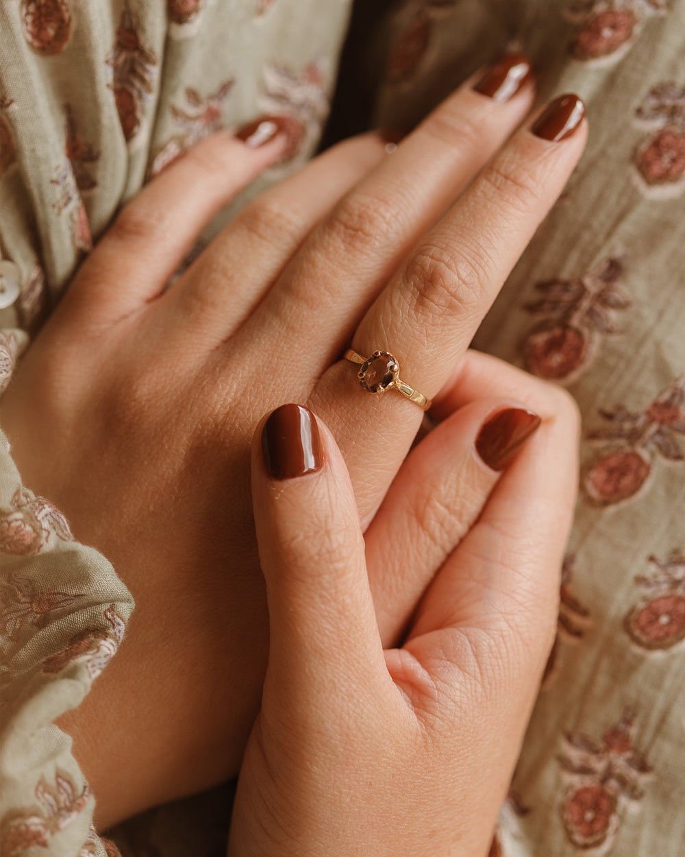 Muriel 9ct Gold Smokey Quartz Ring