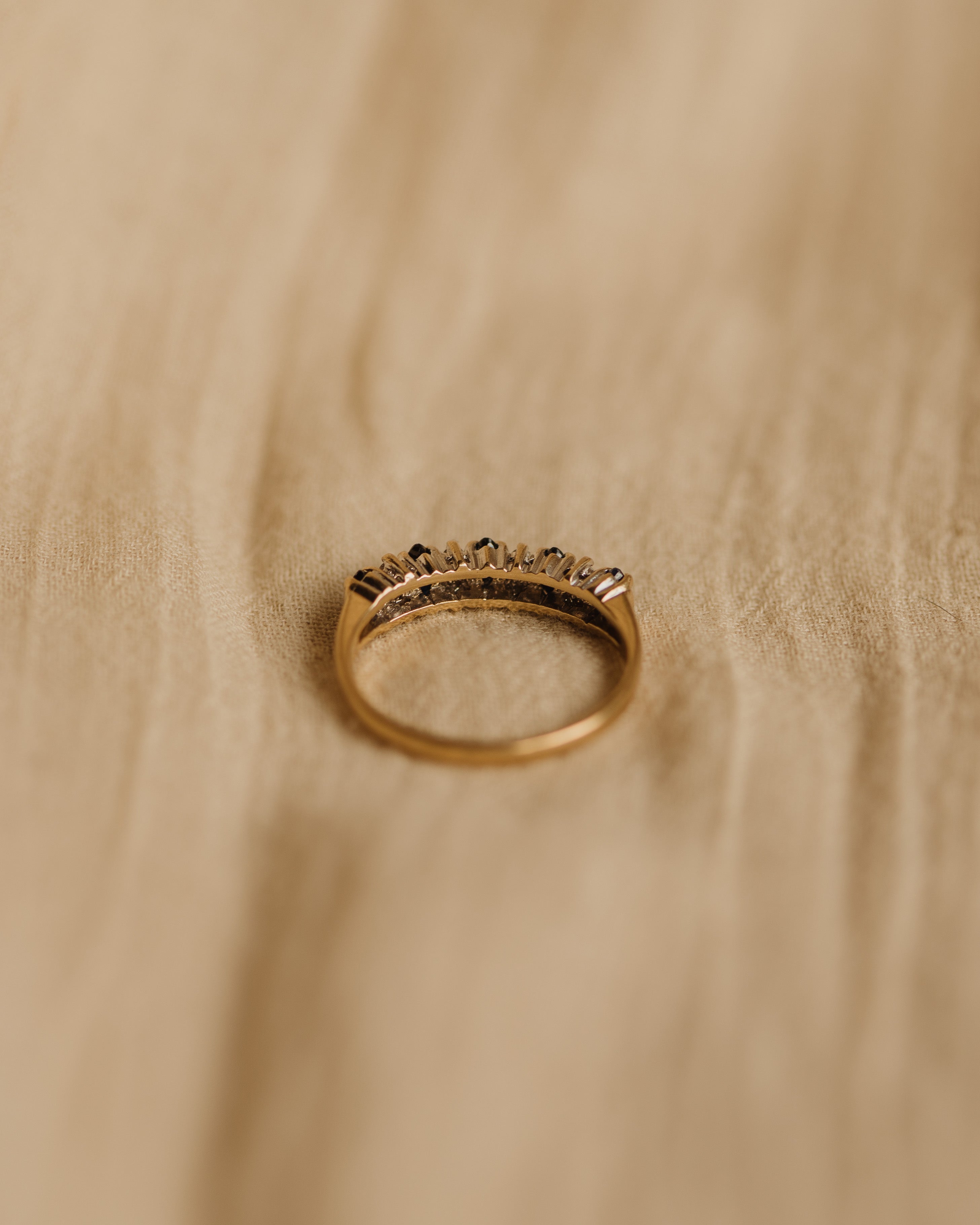 Pre Order Style Lottie 1991 9ct Gold Sapphire & Diamond Ring | Rock n Rose