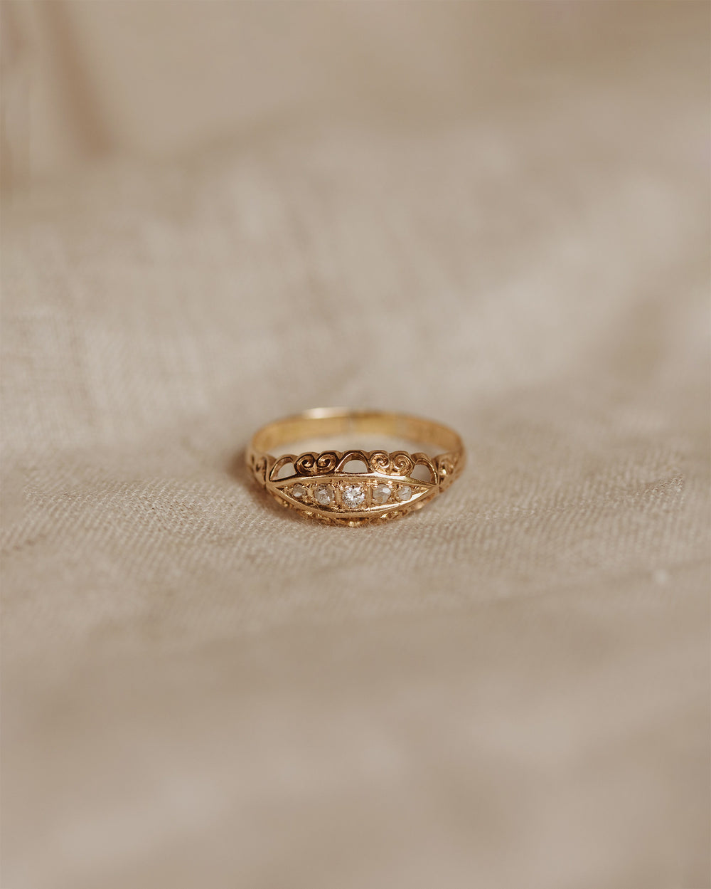 Mabel 18ct Gold Diamond Gypsy Ring