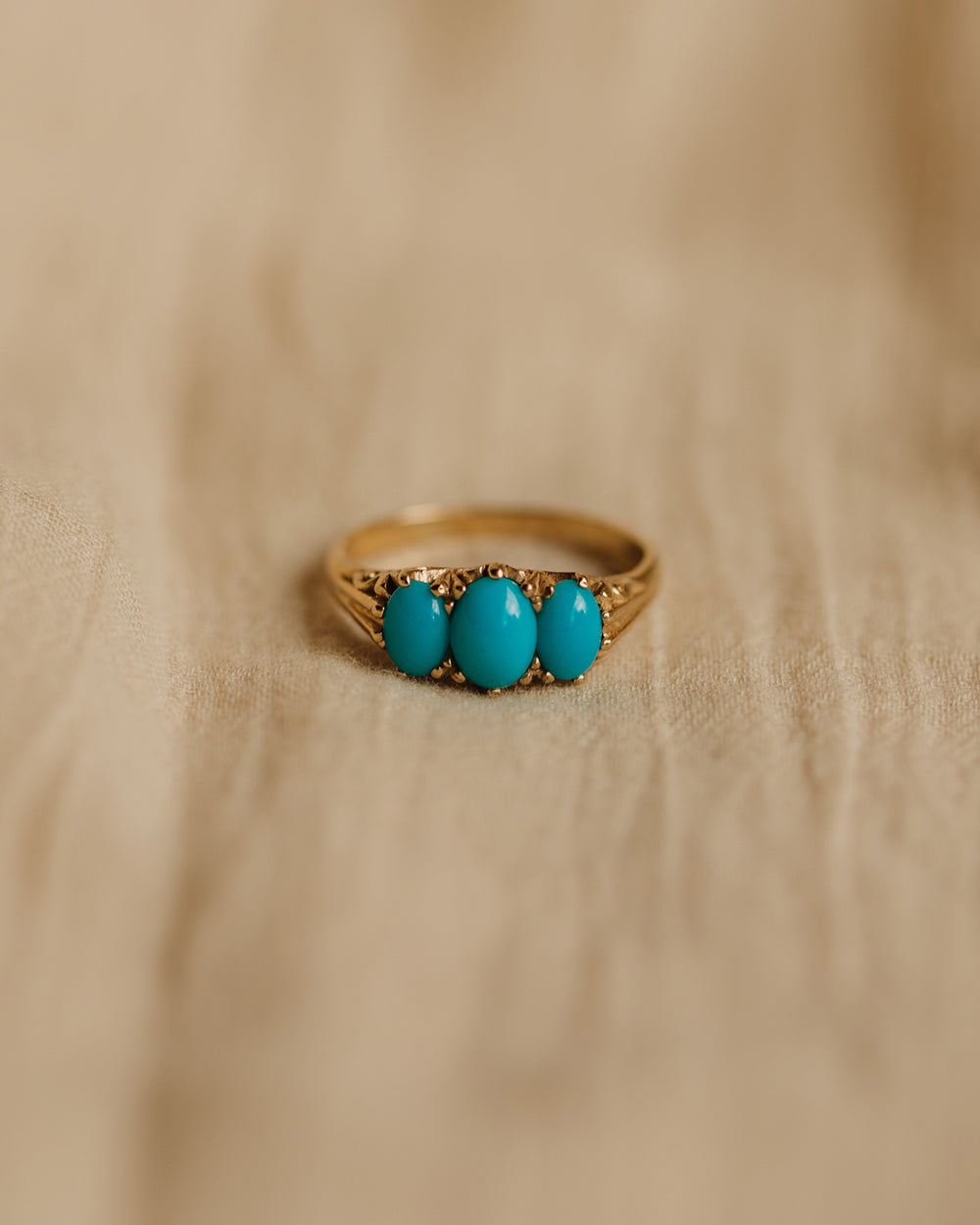 Jean Vintage 9ct Gold Turquoise Ring