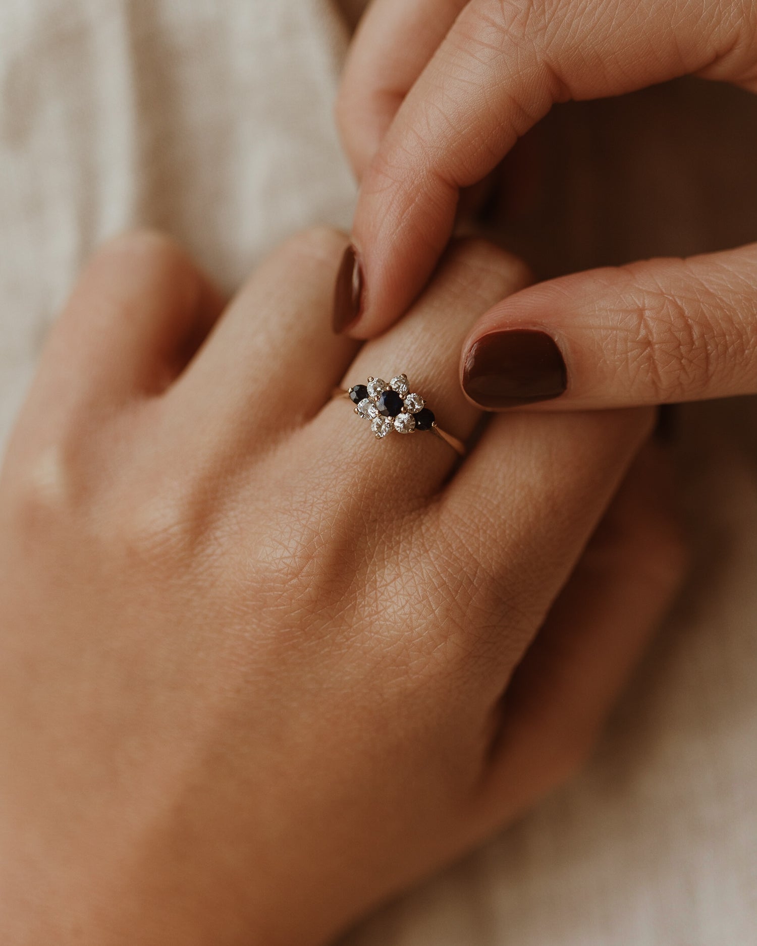 Image of Philippa 9ct Gold Sapphire Ring