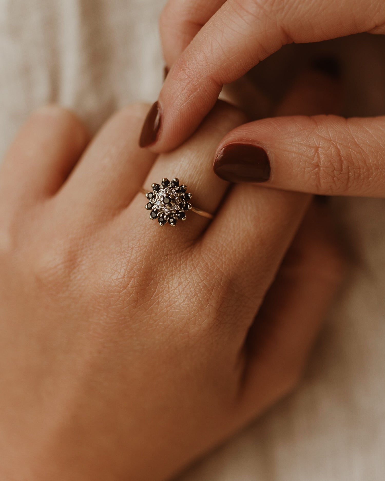 Image of Lorelei 9ct Gold Sapphire & Diamond Ring