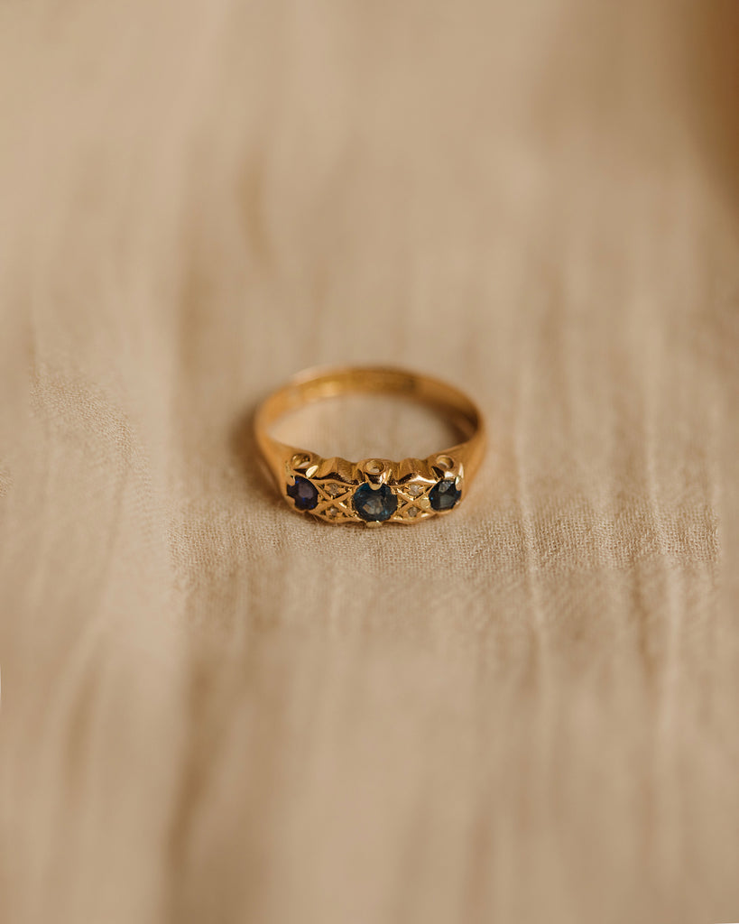 Emma 1906 18ct Gold Sapphire & Diamond Ring